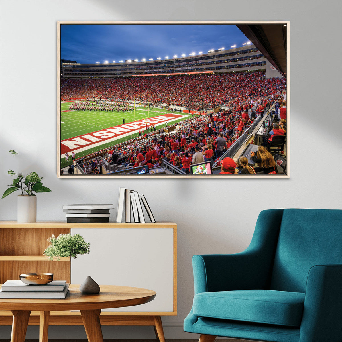 Wisconsin Badgers Football Team Print - Madison Camp Randall