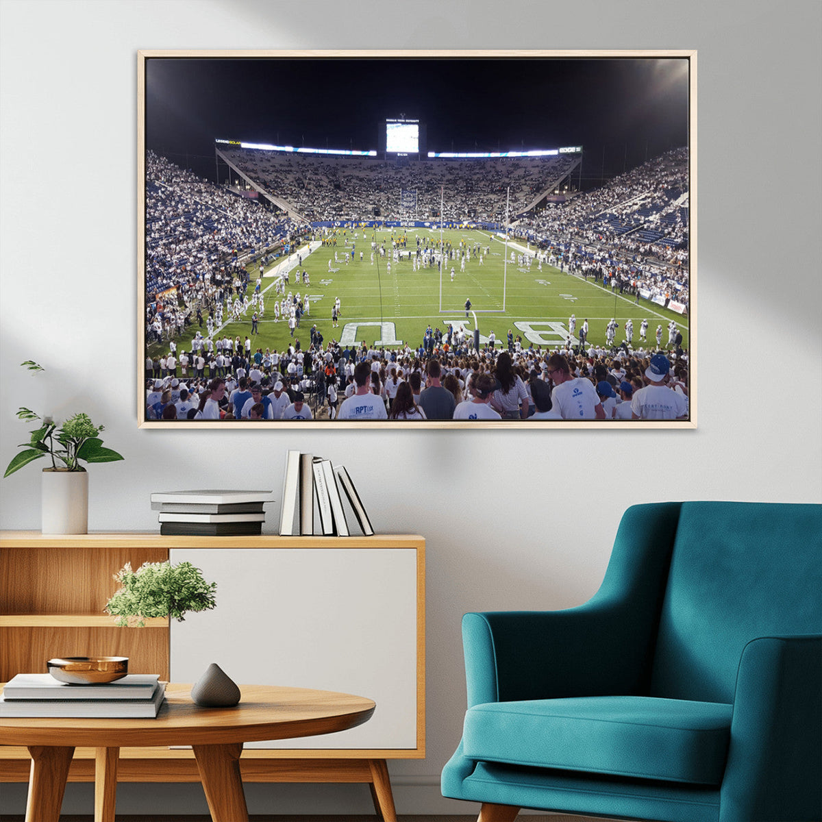 Brigham Young University Cougars Football Print Canvas -