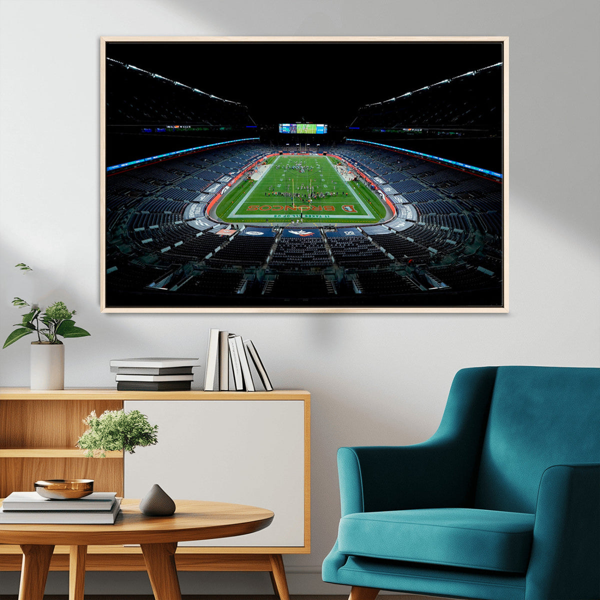 Denver Broncos Football Team Print Canvas- Denver Empower
