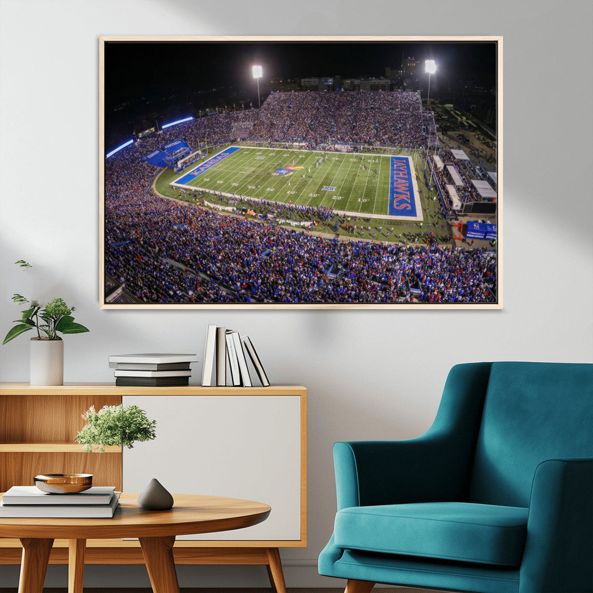 University of Kansas Jayhawks Football Team Print - Lawrence