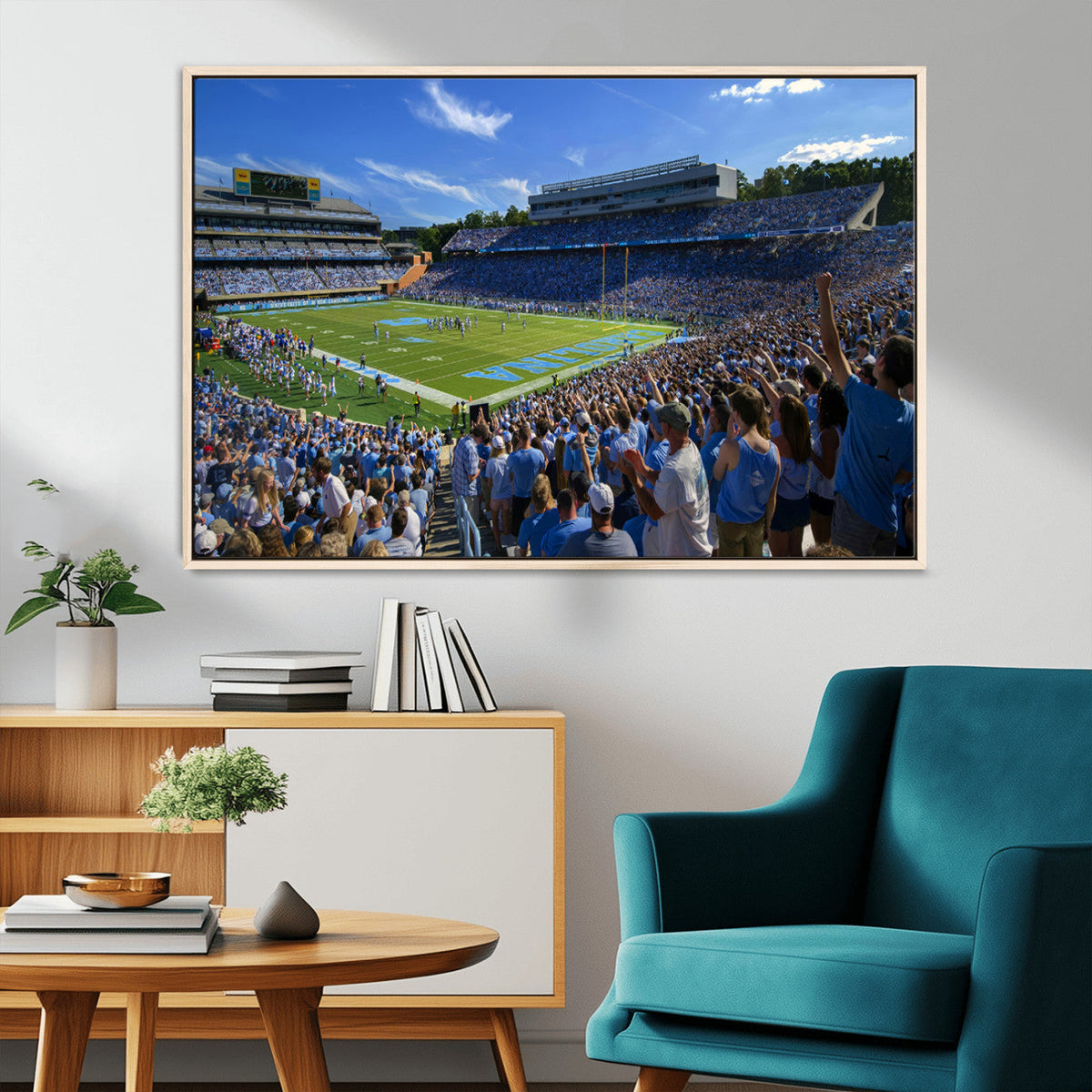 University of North Carolina Tar Heels Team Canvas Print -