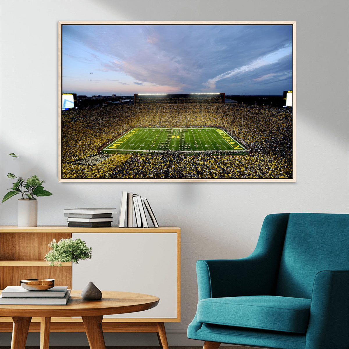 University of Michigan Wolverines Football Team Print - Ann