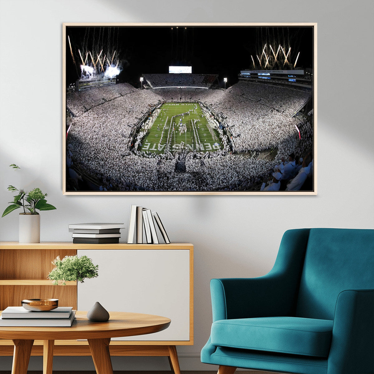 Penn State Beaver Stadium Canvas Wall Art - Nittany Lions