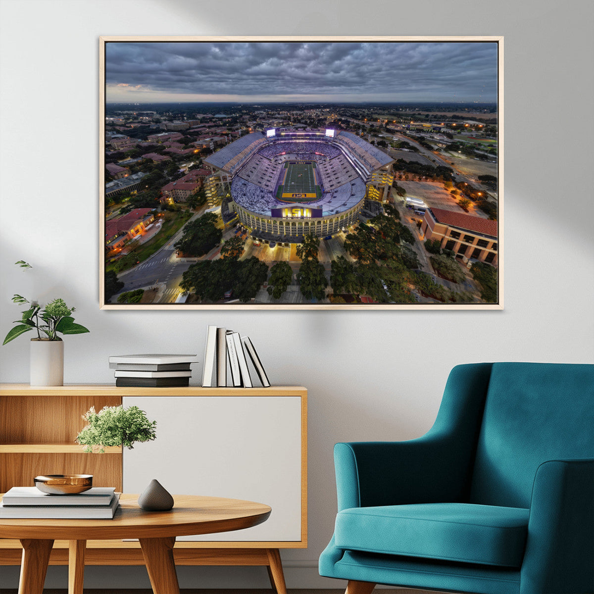 The Louisiana State University Tigers Football Team Print -