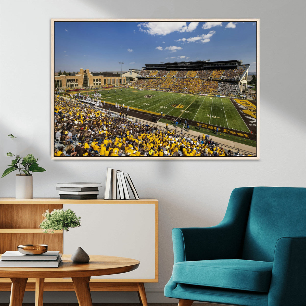 University of Wyoming Cowboys Football Team Print - Laramie