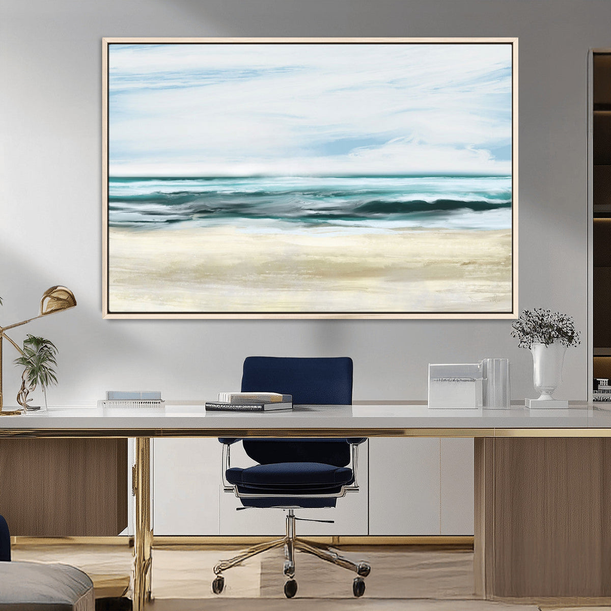 Ocean Abstract Wall Art Canvas Print
