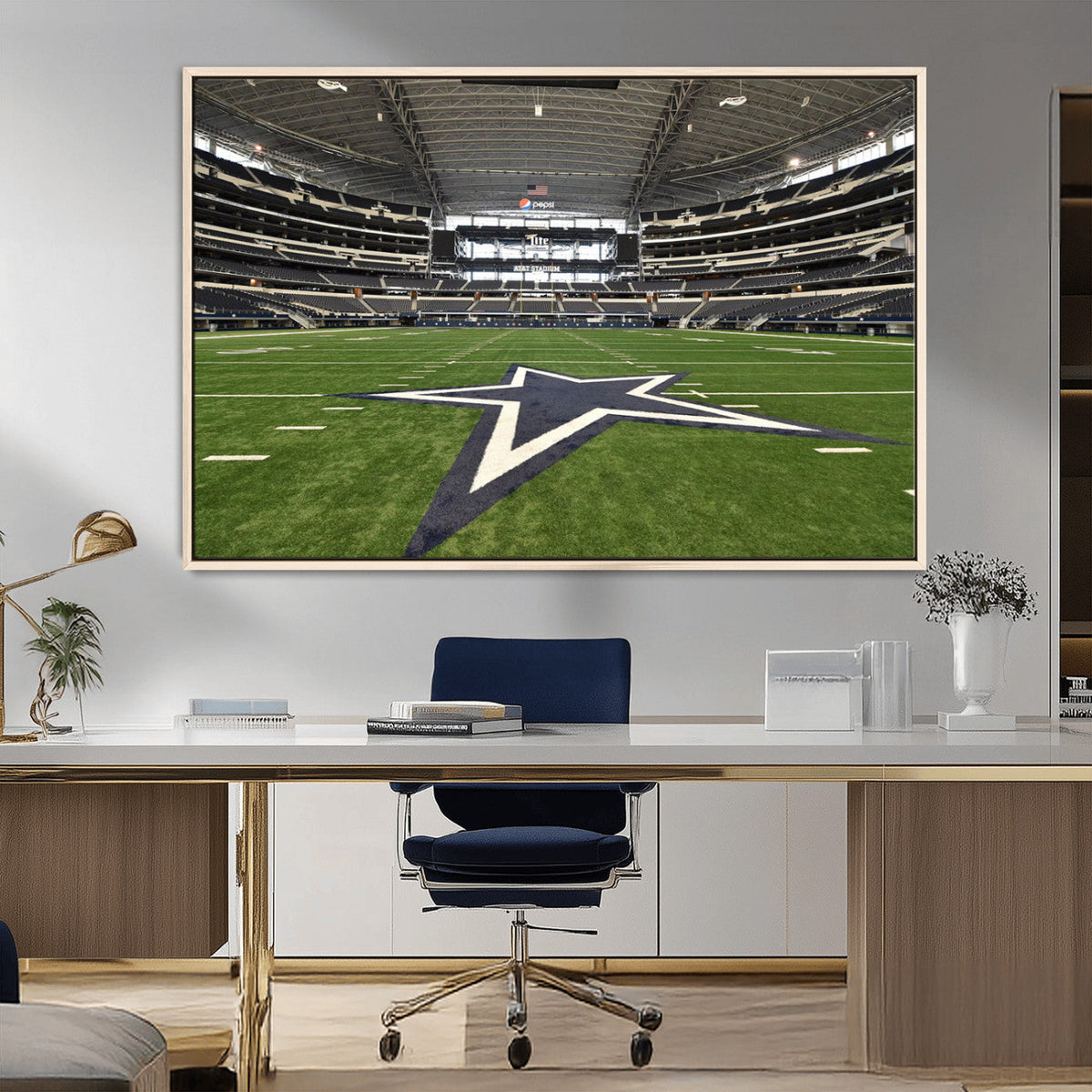 Dallas Cowboys Football Team Print - Arlington AT&T Stadium