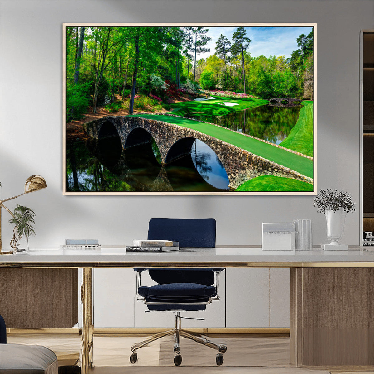 Augusta National Golf Club Wall Art - Panoramic Bridge &