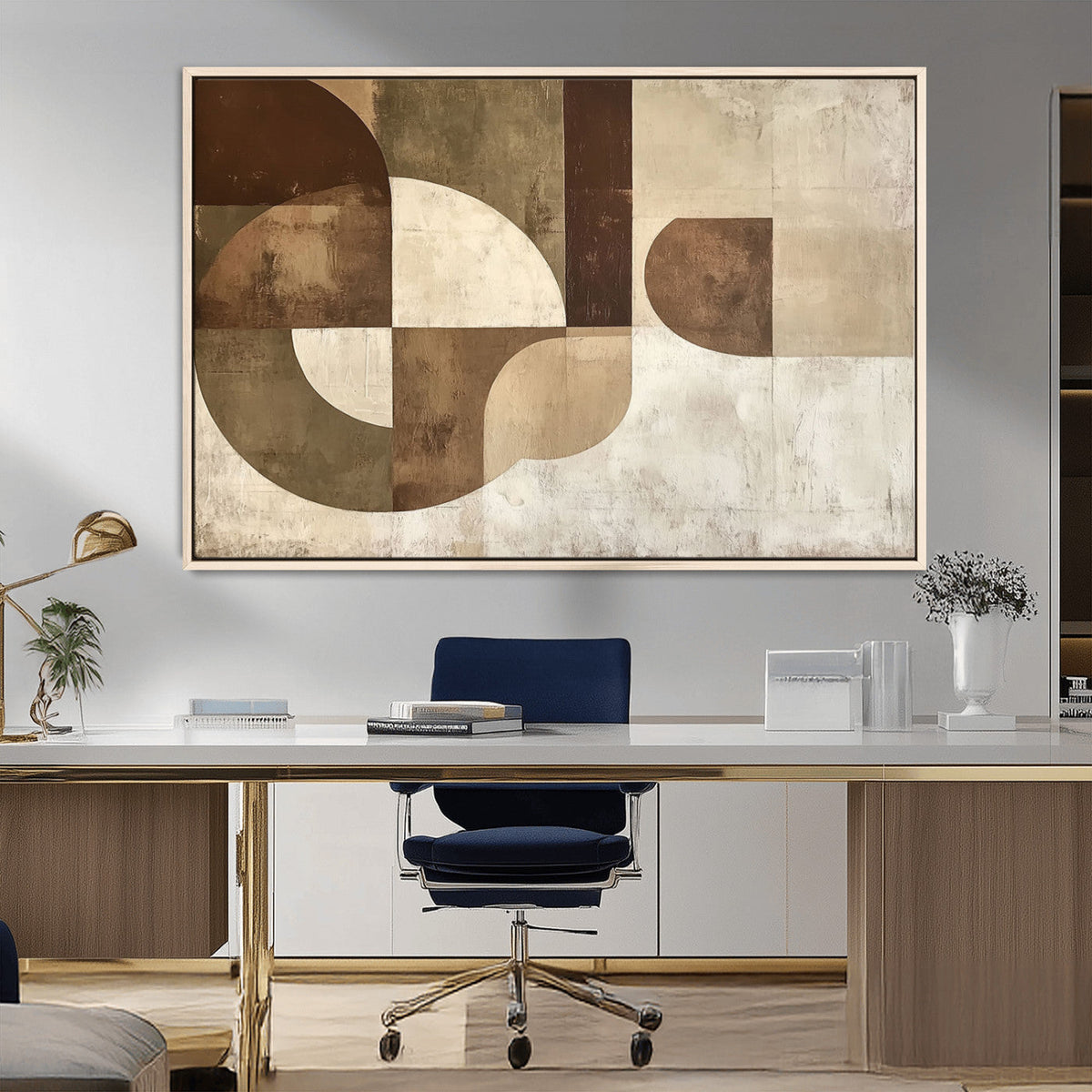 Wabi Sabi Geometric Wall Art | Abstract Modern Minimalist