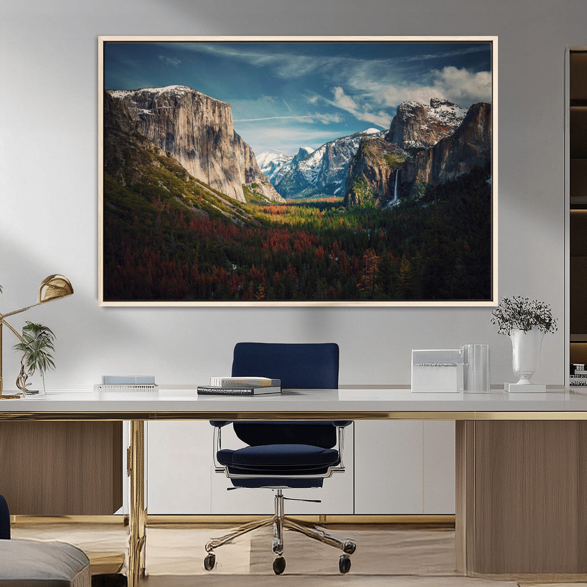 Yosemite National Wall Art Canvas Print – Framed Mountain