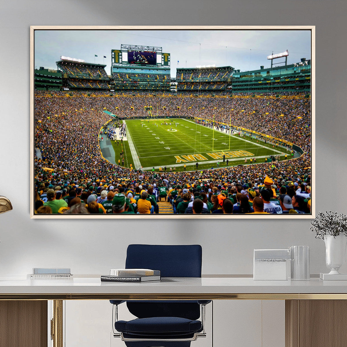 Green Bay Packers Lambeau Field Stadium Wall Art Canvas