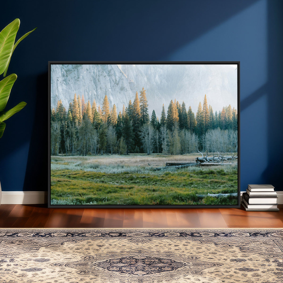 Forest Meadow Wall Art Canvas Print, Pine Tree Landscape
