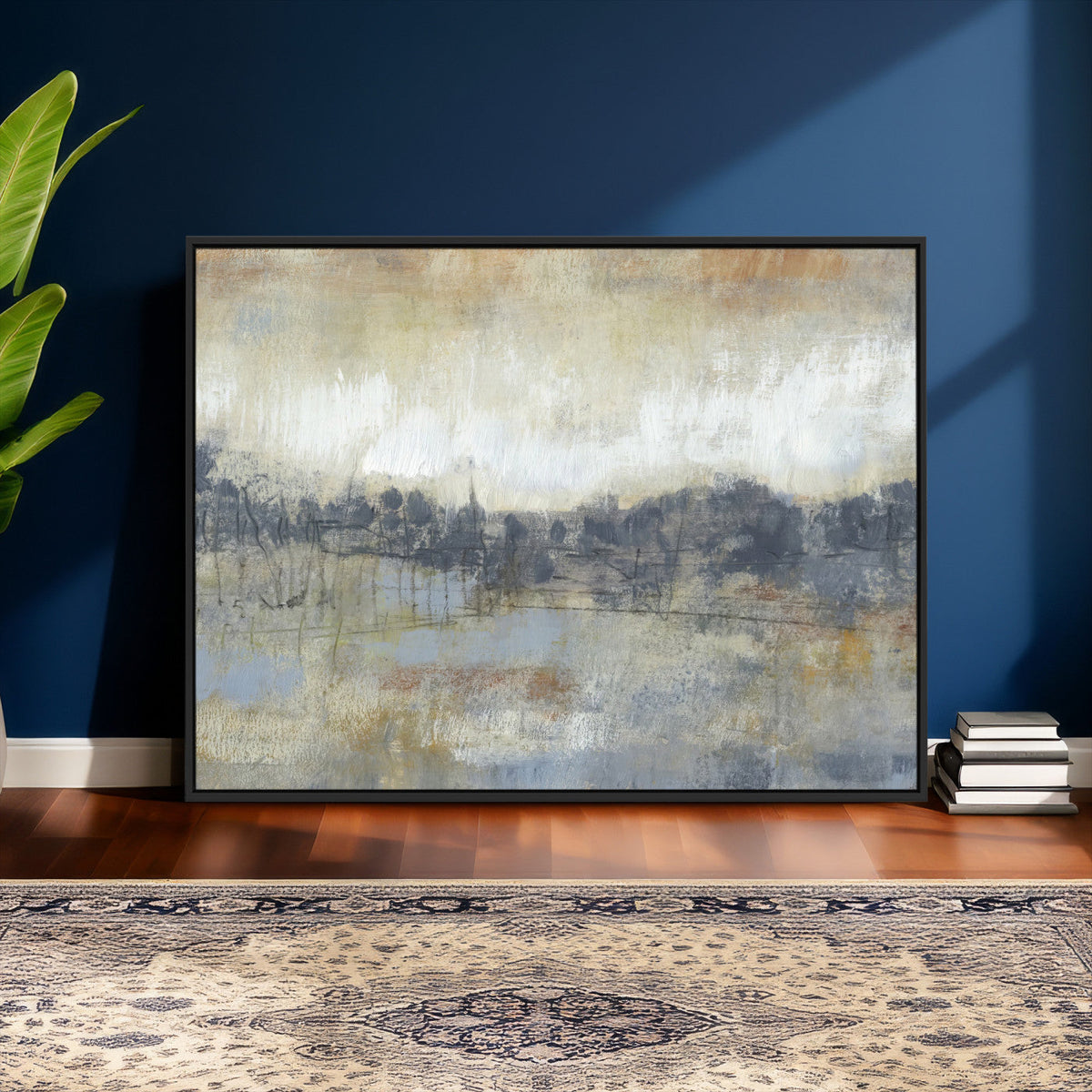 Abstract Neutral Landscape Painting Wall Art