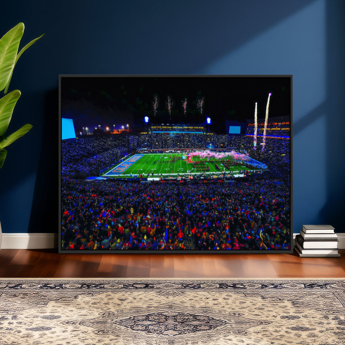 Ole Miss Rebels Vaught Hemingway Stadium Wall Art Canvas