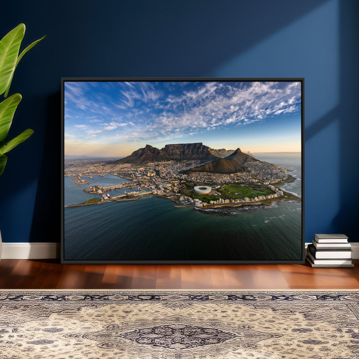 Cape Town Wall Art Canvas Print – Table Mountain Coastal