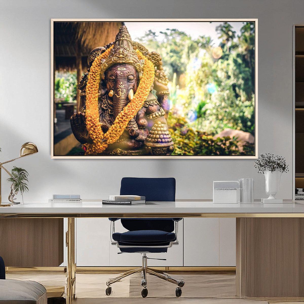 Hinduism Statue Wall Art Canvas Print