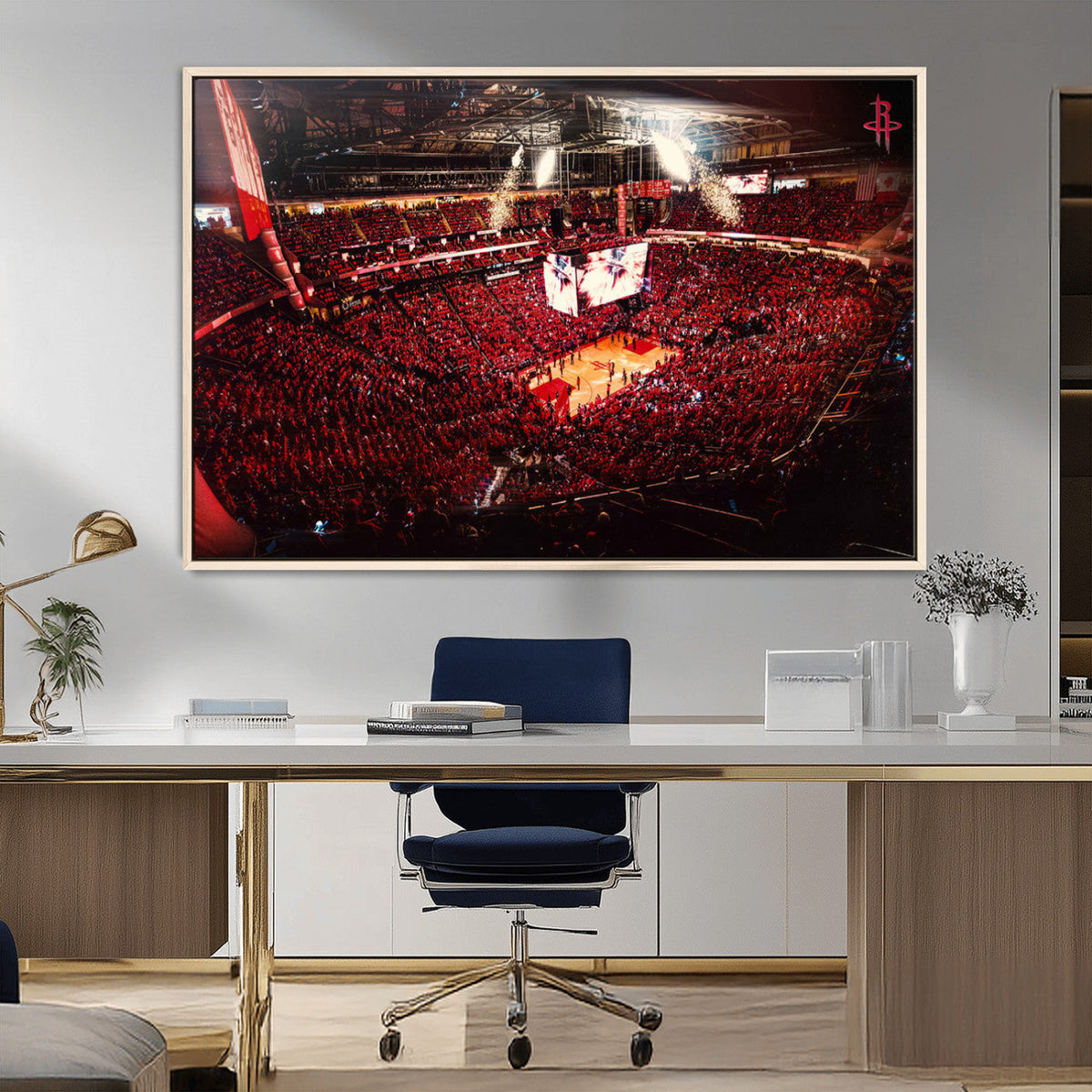 Houston Rockets Basketball Team Print Canvas- Houston Toyota