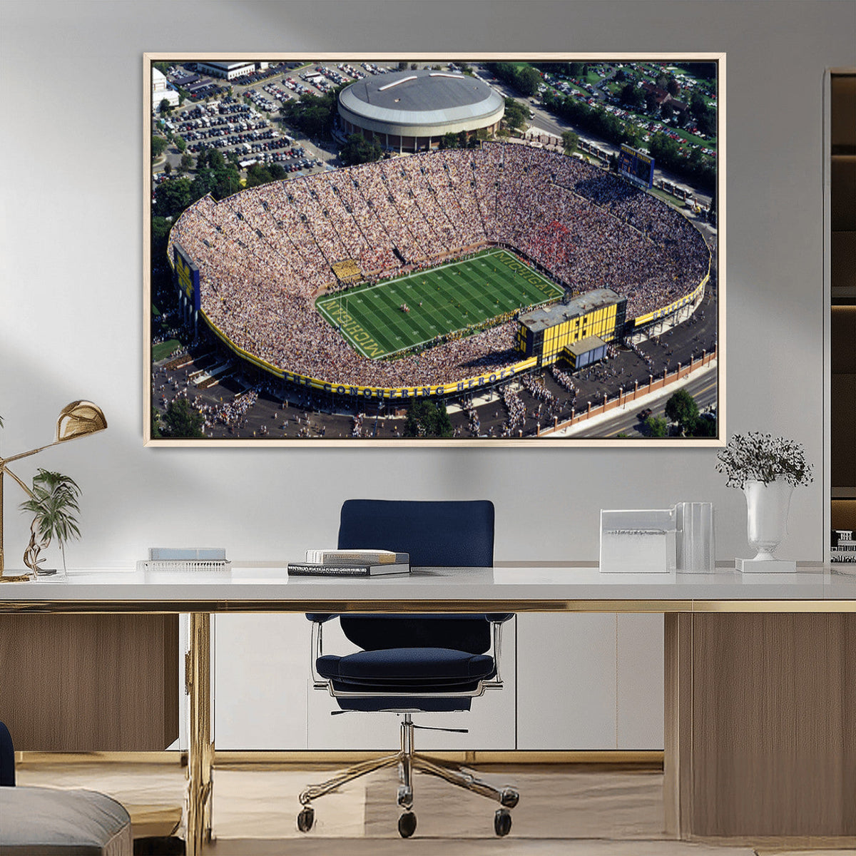 Michigan Wolverines Football Team Print - Ann Arbor Michigan