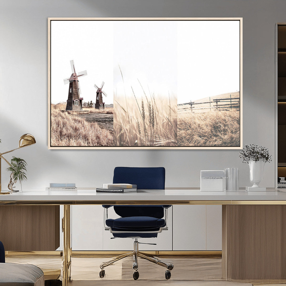 Farm Prints Set, Farmhouse Wall Art Canvas, Country House