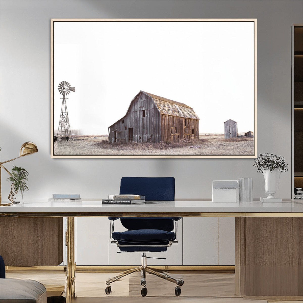 Set of 3 Rustic Farmhouse Wall Art Prints – Country Barn,