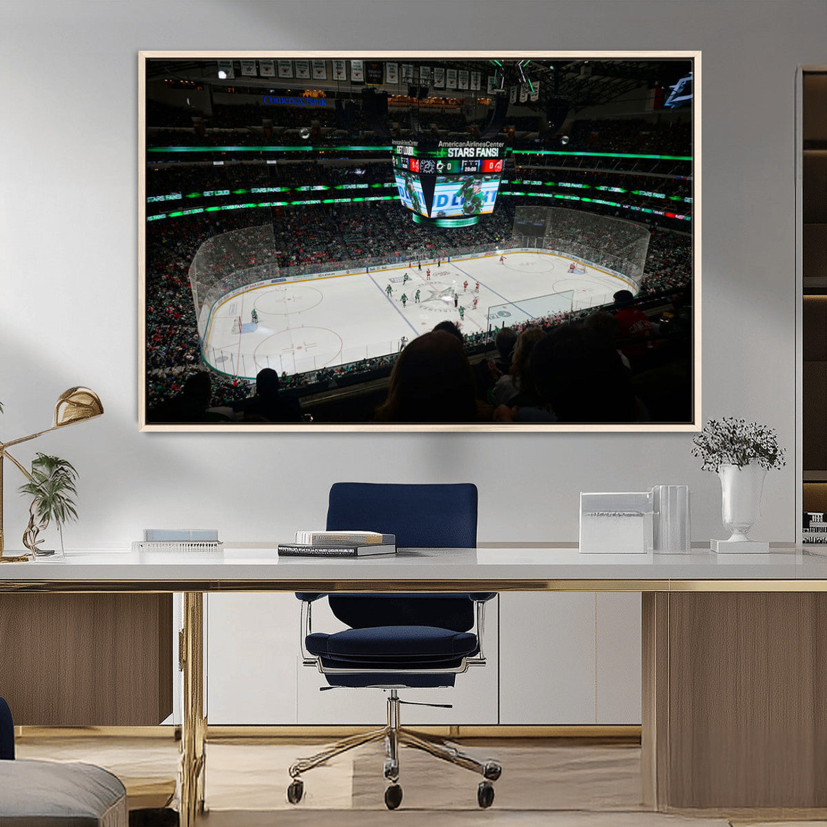American Airlines Center Dallas Stars Wall Art Canvas Print