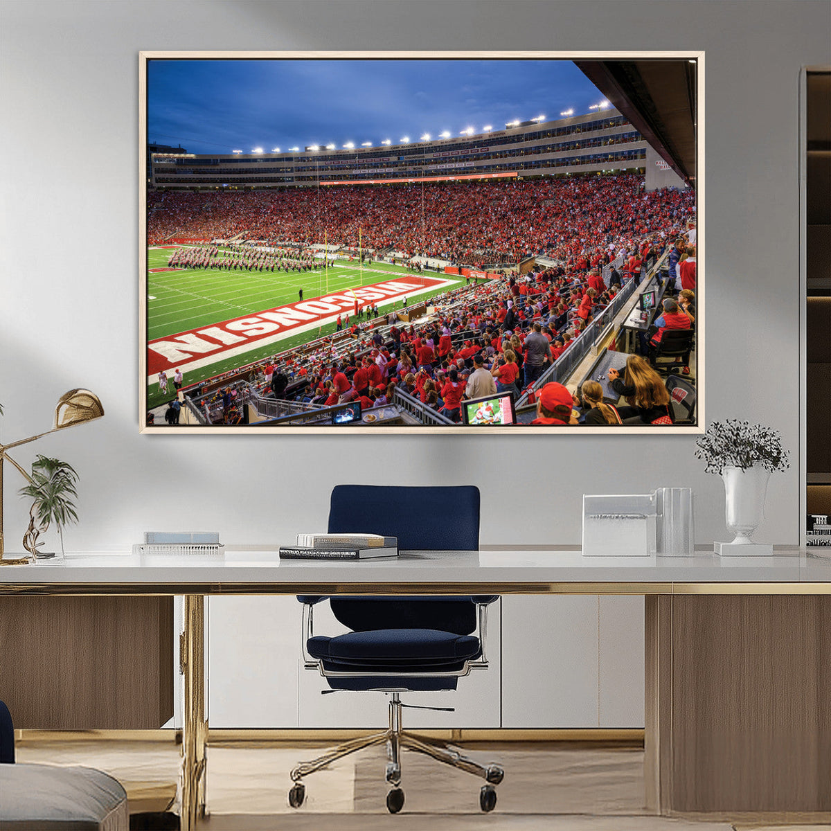 Wisconsin Badgers Football Team Print - Madison Camp Randall