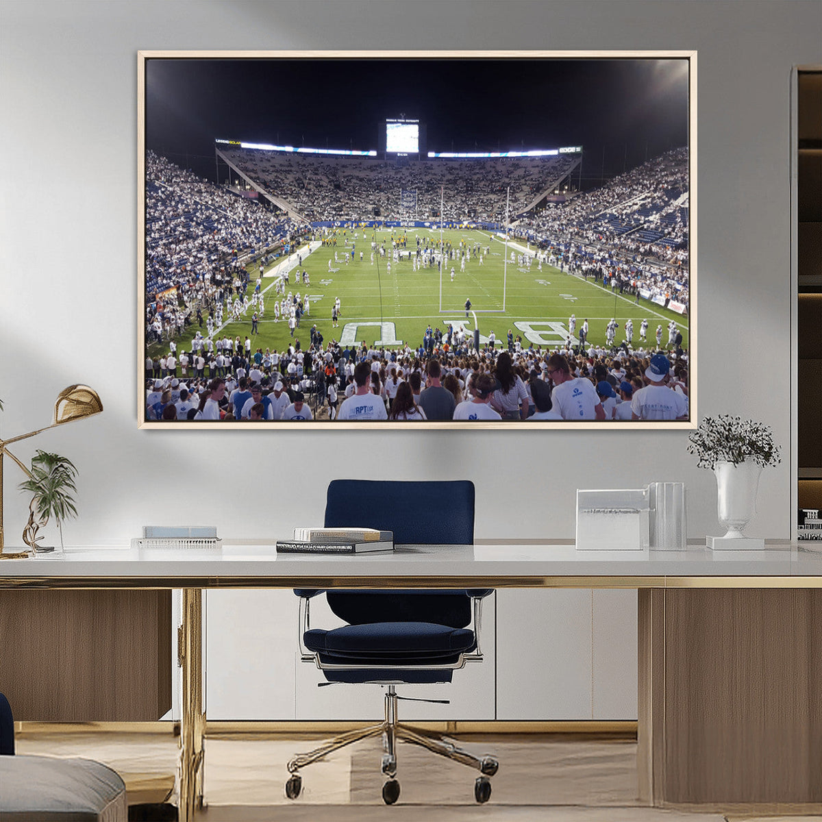 Brigham Young University Cougars Football Print Canvas -