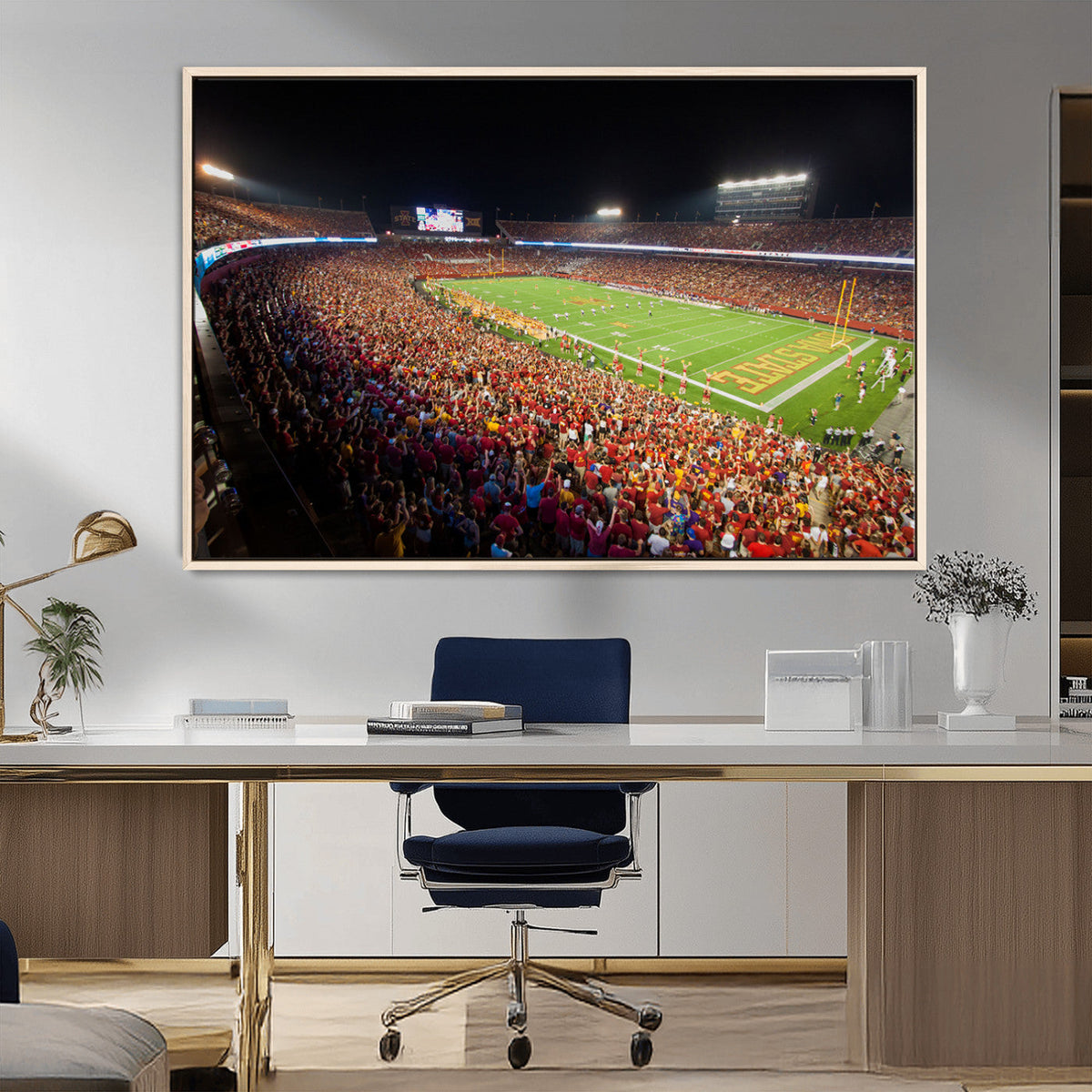 Iowa State University Cyclones Canvas Print, Football Team