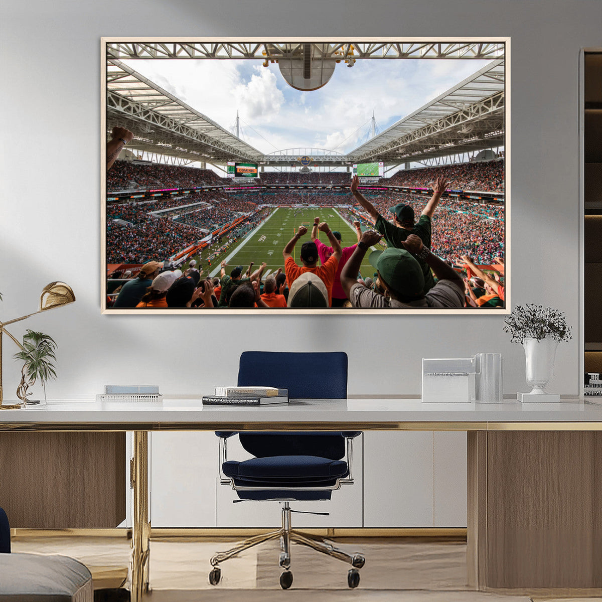 Miami Hurricanes Football Team Wall Art Print - Miami Hard