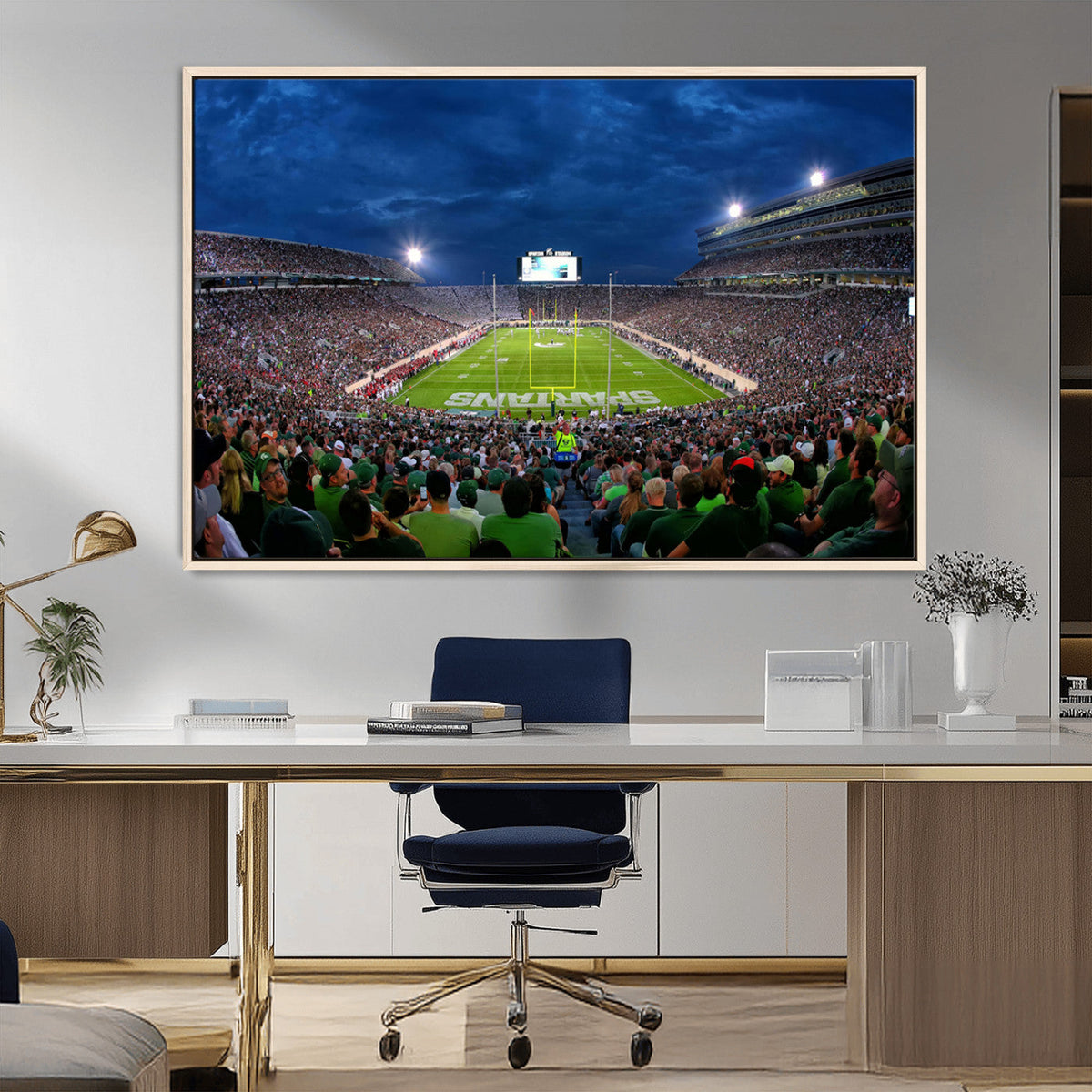 Michigan State Spartans Football Team Print - East Lansing