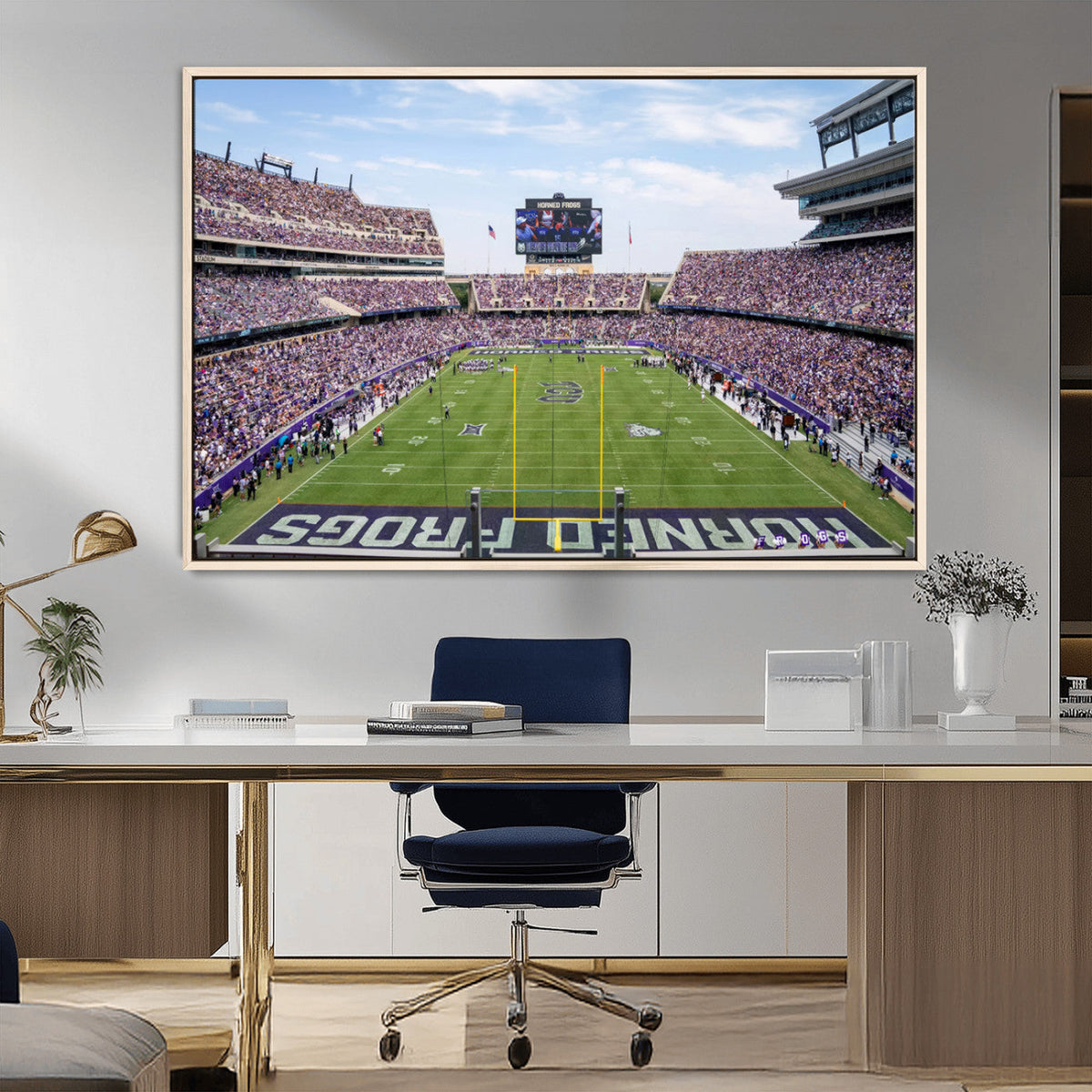 TCU Horned Frogs Football Team Print - Fort Worth Amon G.