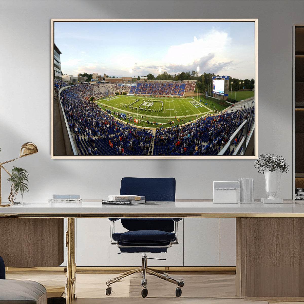 The Duke University Blue Devils Football Team Print - Durham