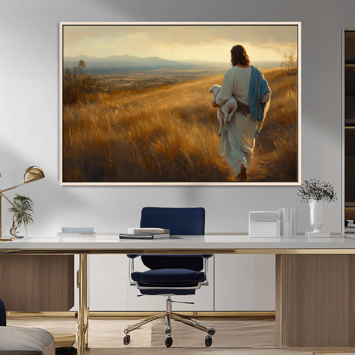 Jesus the Good Shepherd Wall Art Canvas Print -