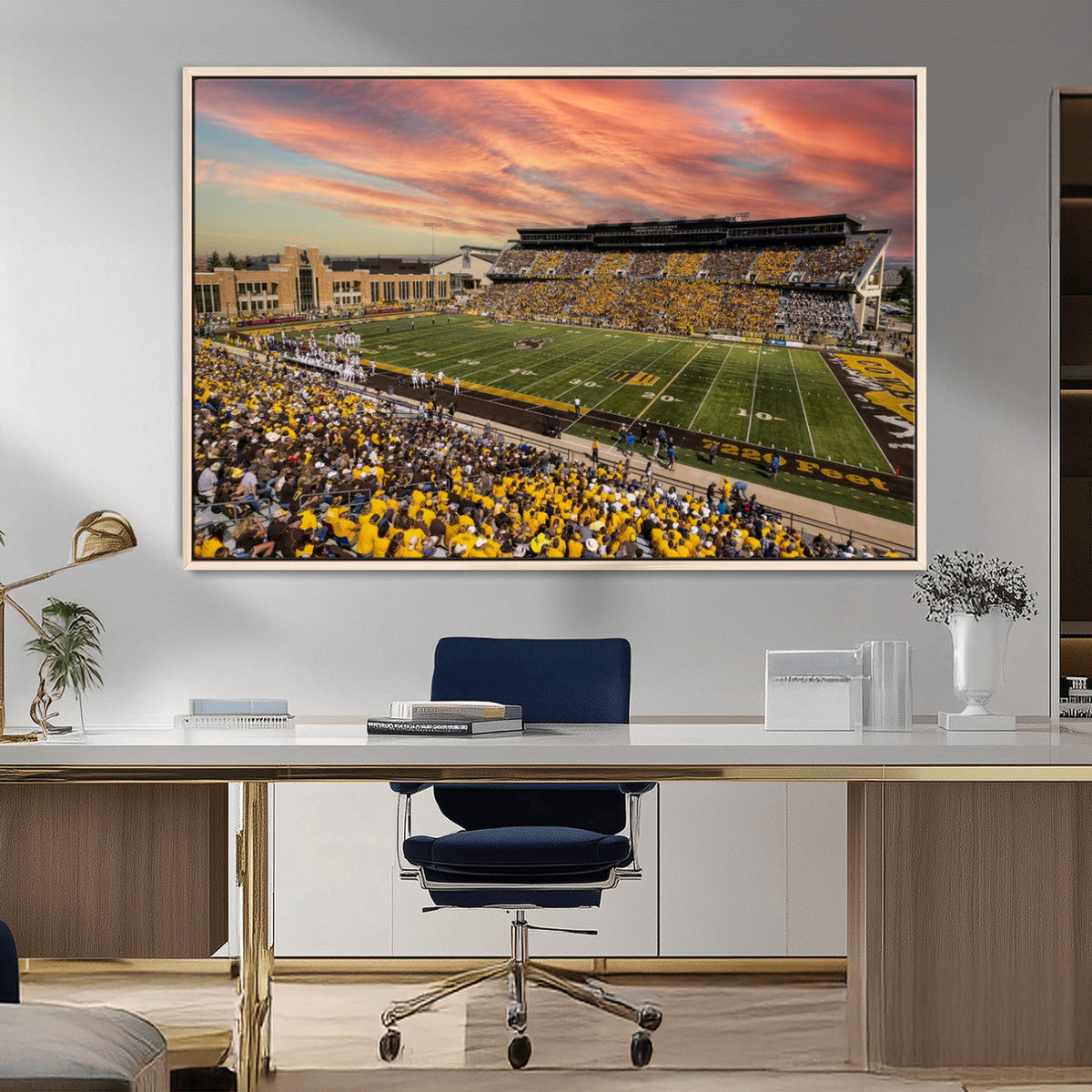 University of Wyoming Cowboys Football Team Print - Laramie