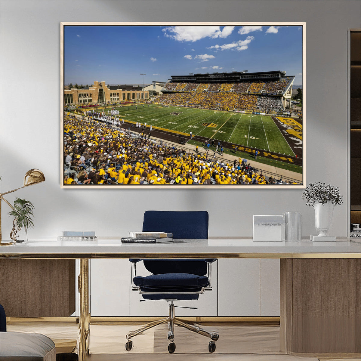 University of Wyoming Cowboys Football Team Print - Laramie