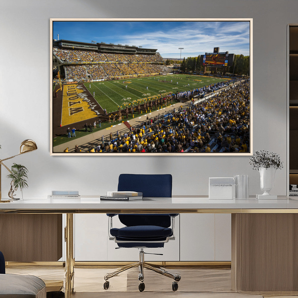 University of Wyoming Cowboys Football Team Print - Laramie