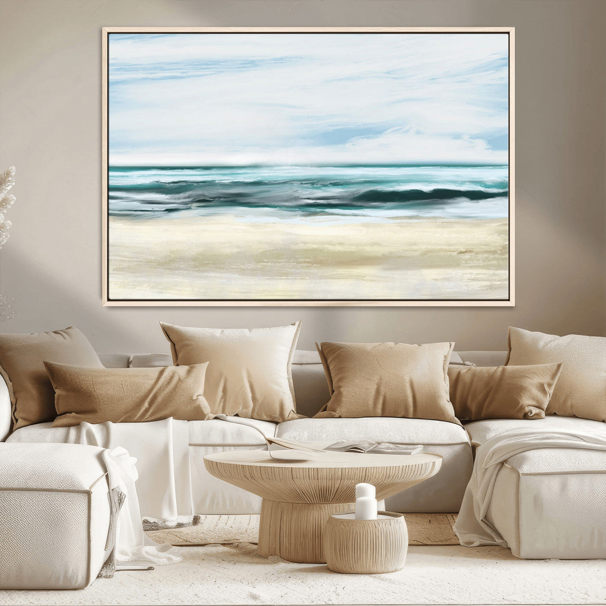 Ocean Abstract Wall Art Canvas Print
