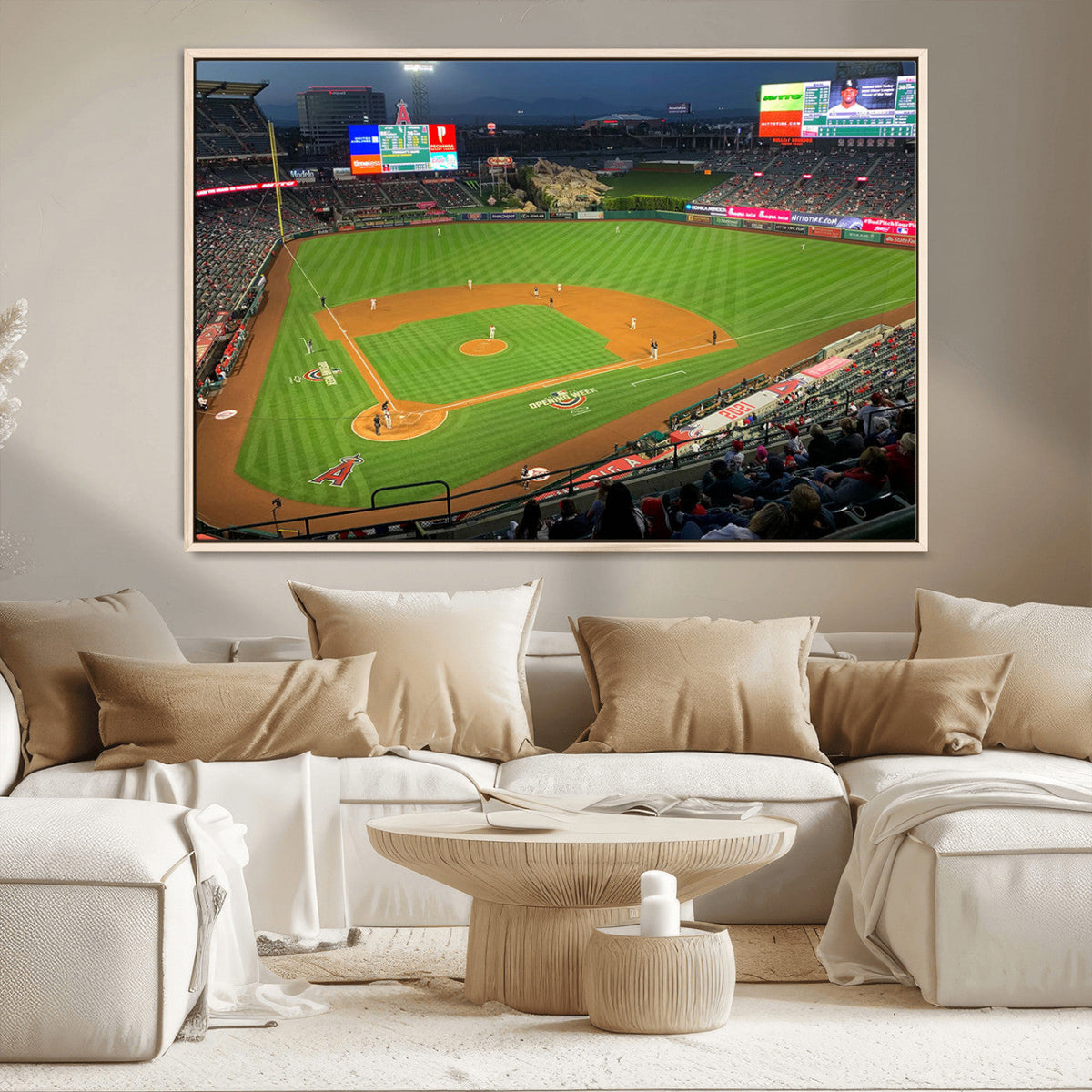 Angel Stadium Aerial Canvas Print – Los Angeles Angels