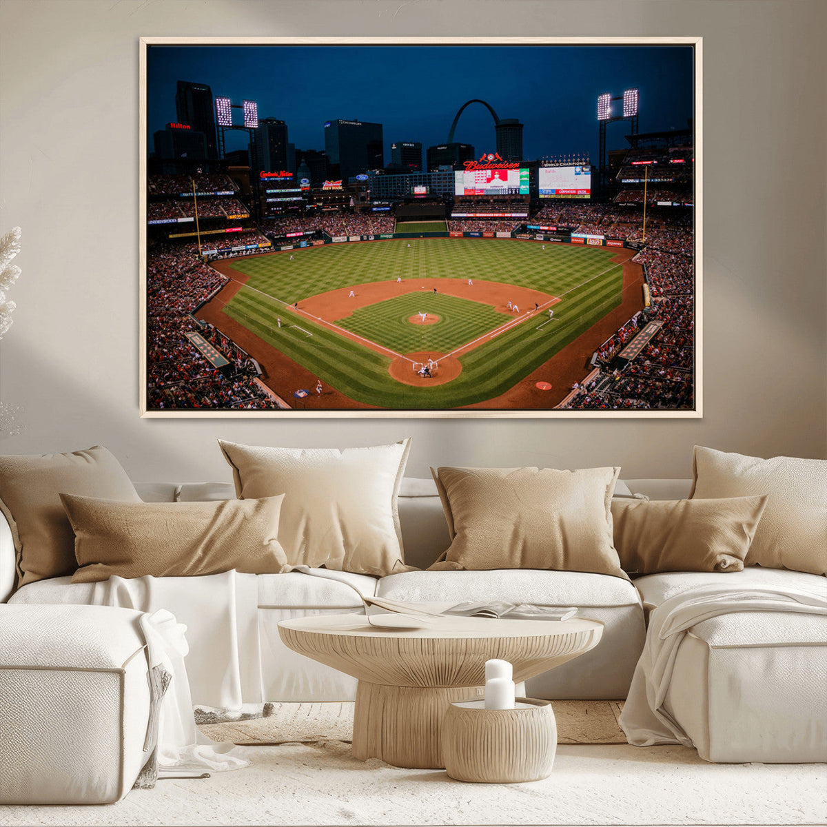 St. Louis Cardinals Baseball Team Print - Busch Stadium Wall