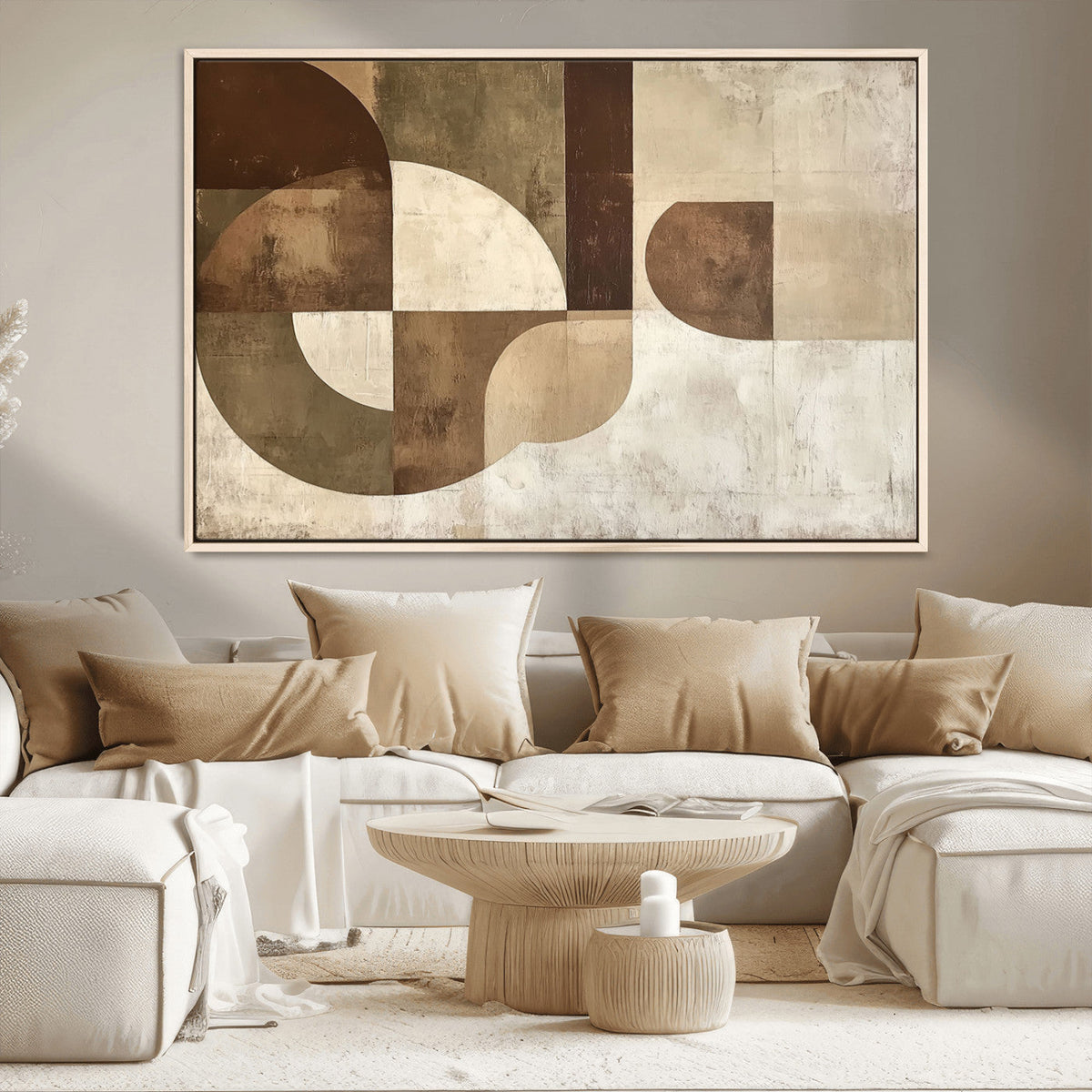 Wabi Sabi Geometric Wall Art | Abstract Modern Minimalist