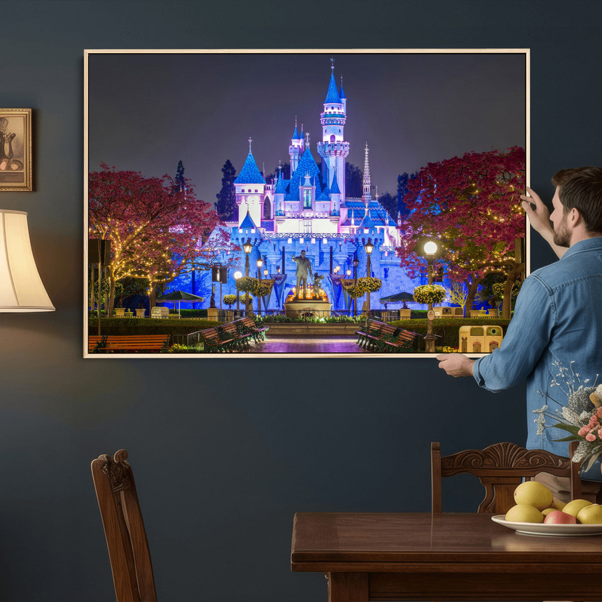 Disney Castle Wall Art Canvas Print – Magical Fairytale
