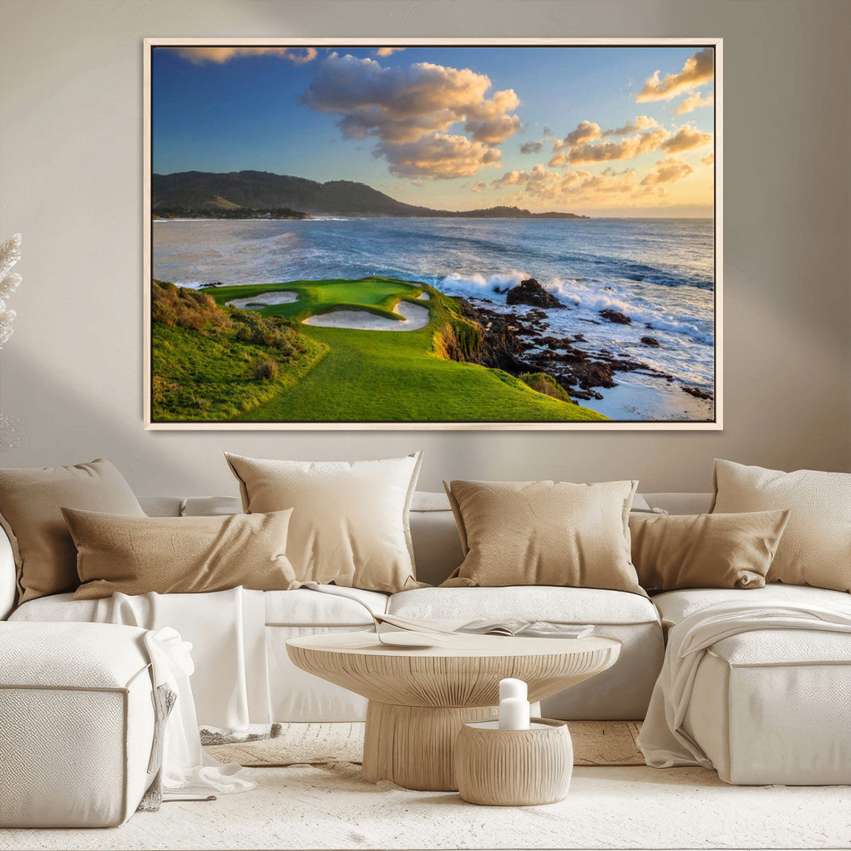 Pebble Beach Golf Links Wall Art Canvas Print – Iconic