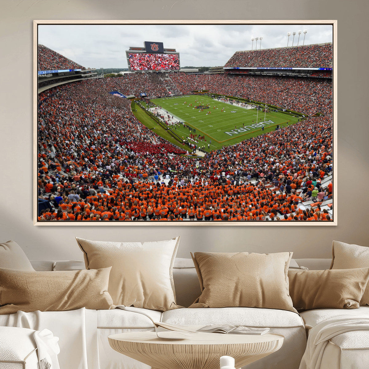 Jordan-Hare Stadium Wall Art Canvas Print, College Sports