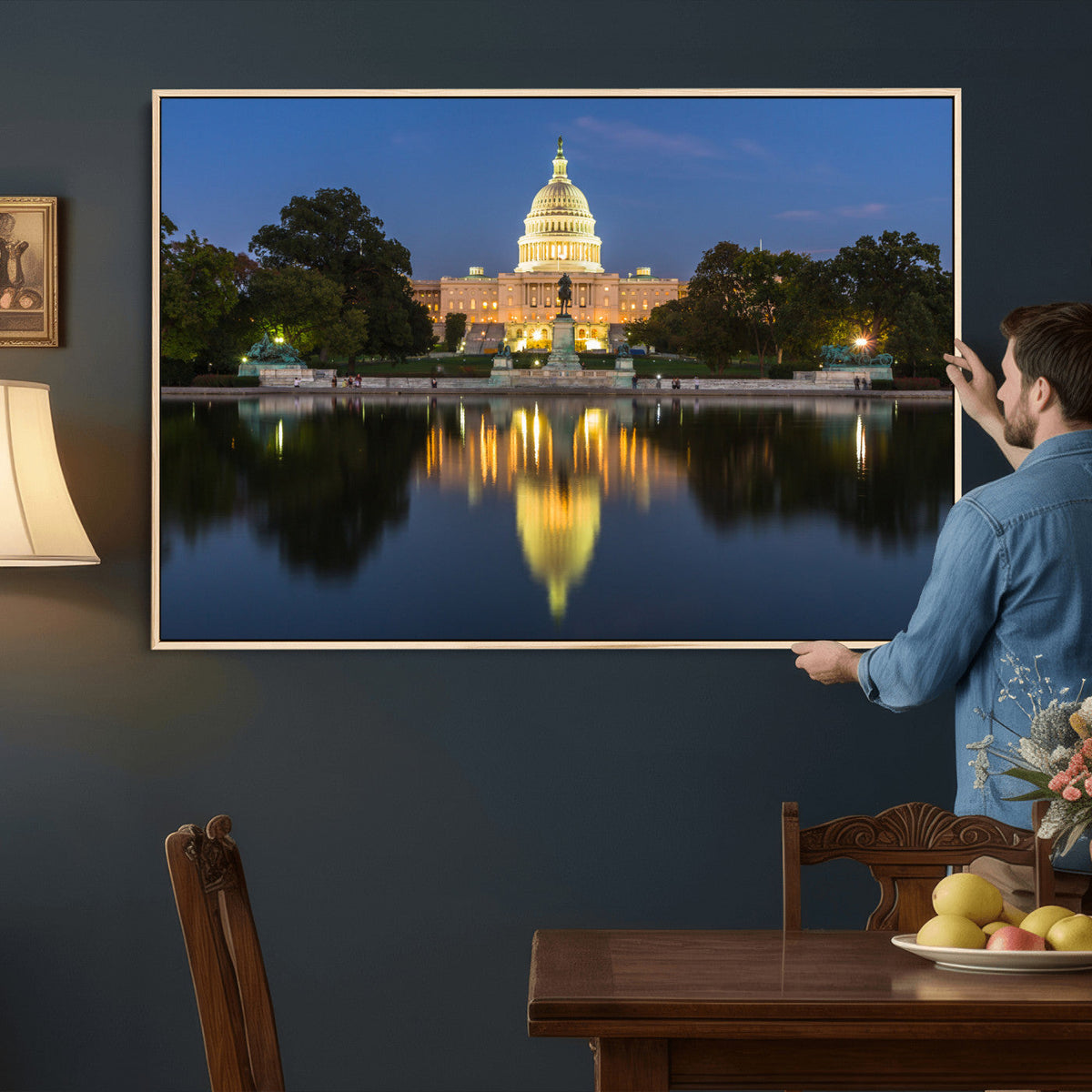 US Capitol Building Wall Art Canvas Print – Washington DC