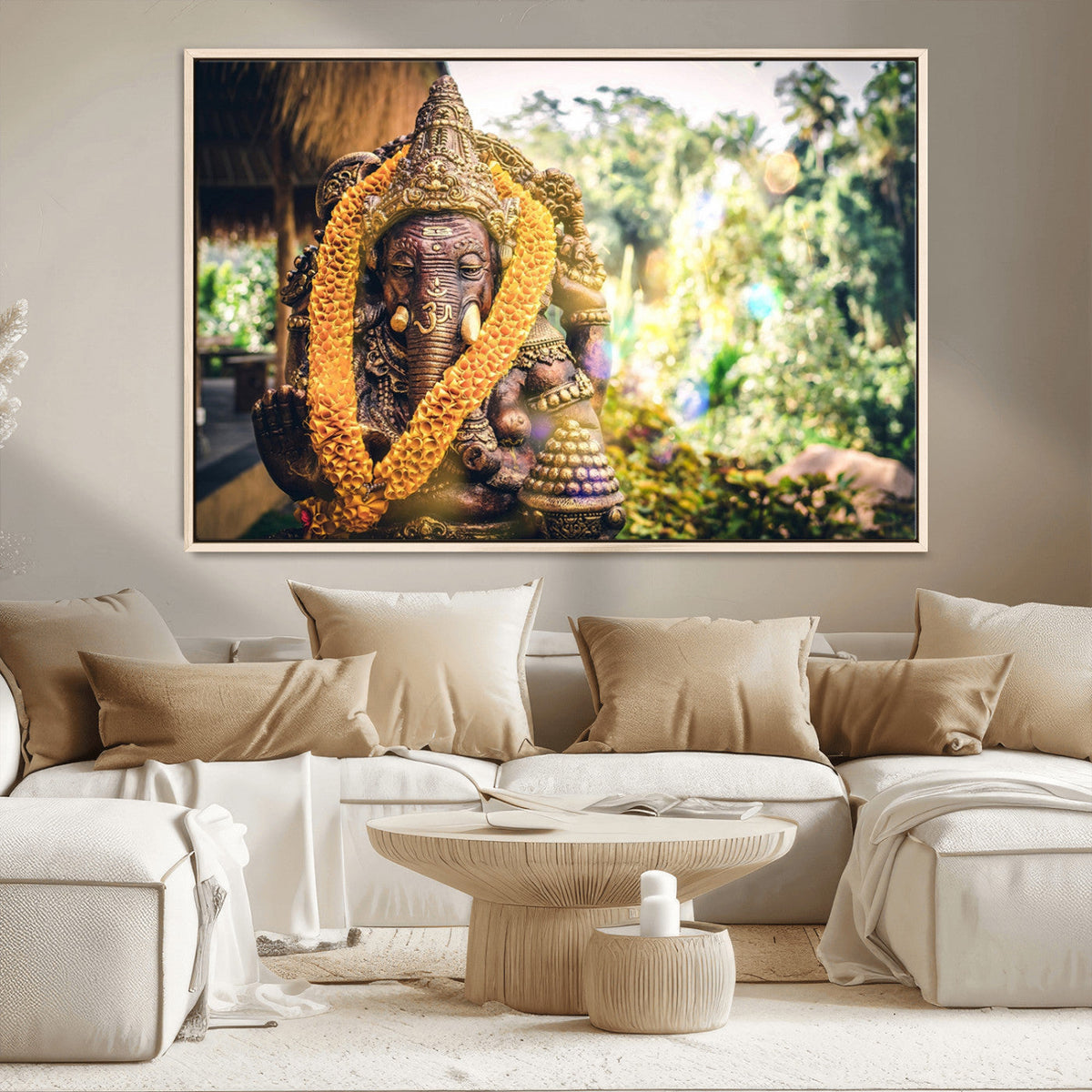 Hinduism Statue Wall Art Canvas Print