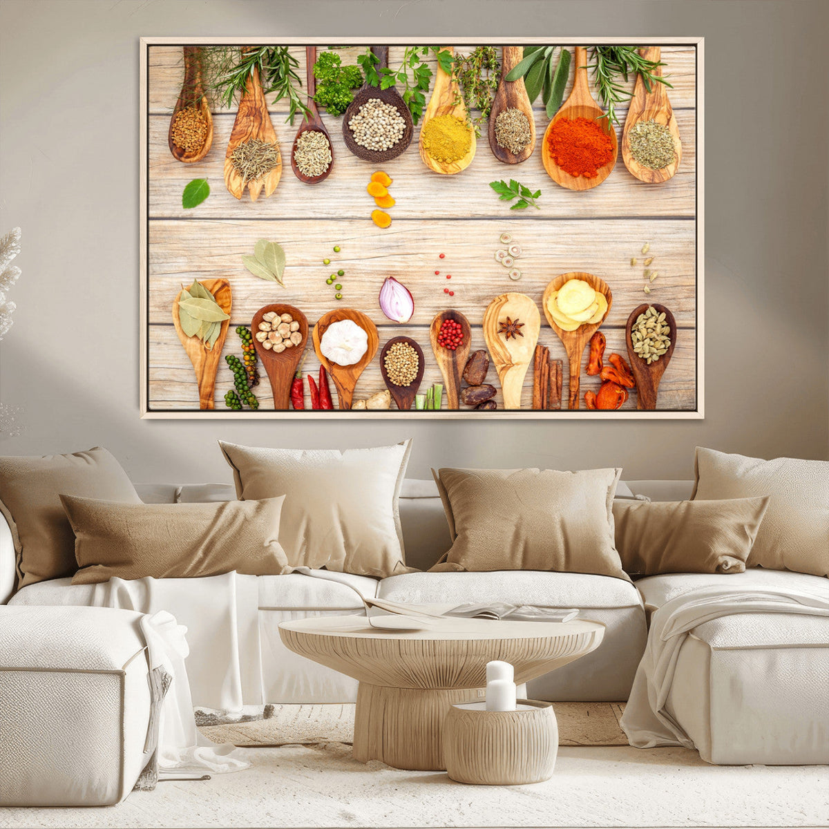 Kitchen Spice on the Table Wall Art, Kitchen Spice Wall Art