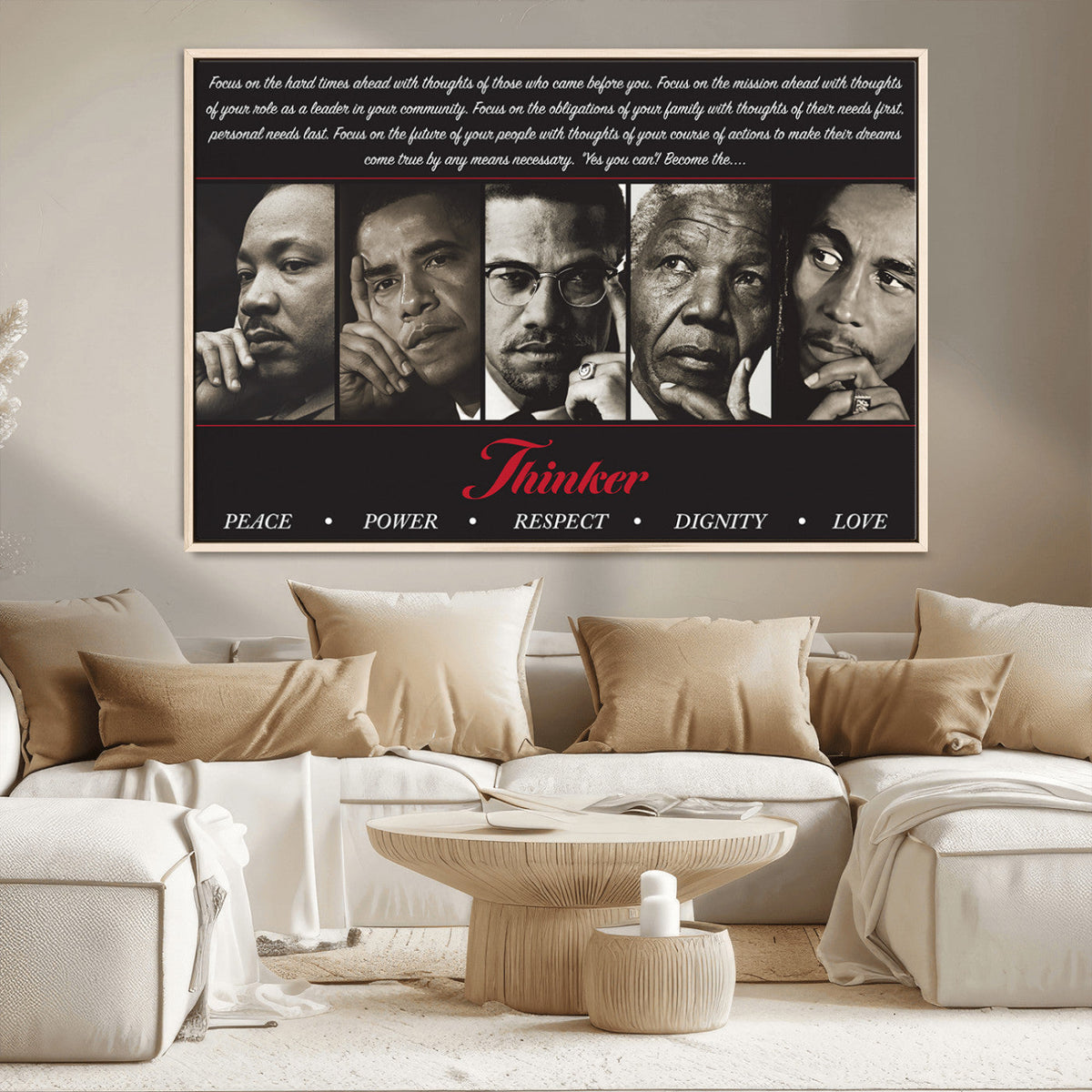 Thinkers of Wall Art Canvas Print - Inspirational Wall Art