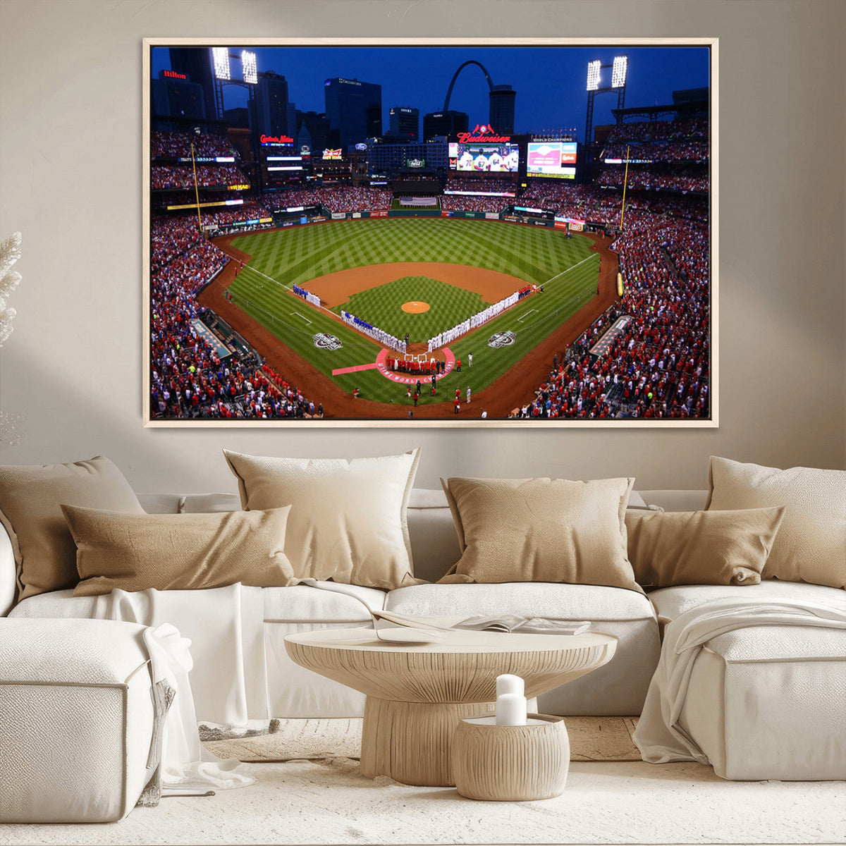 St. Louis Cardinals Baseball Team Print - Busch Stadium Wall