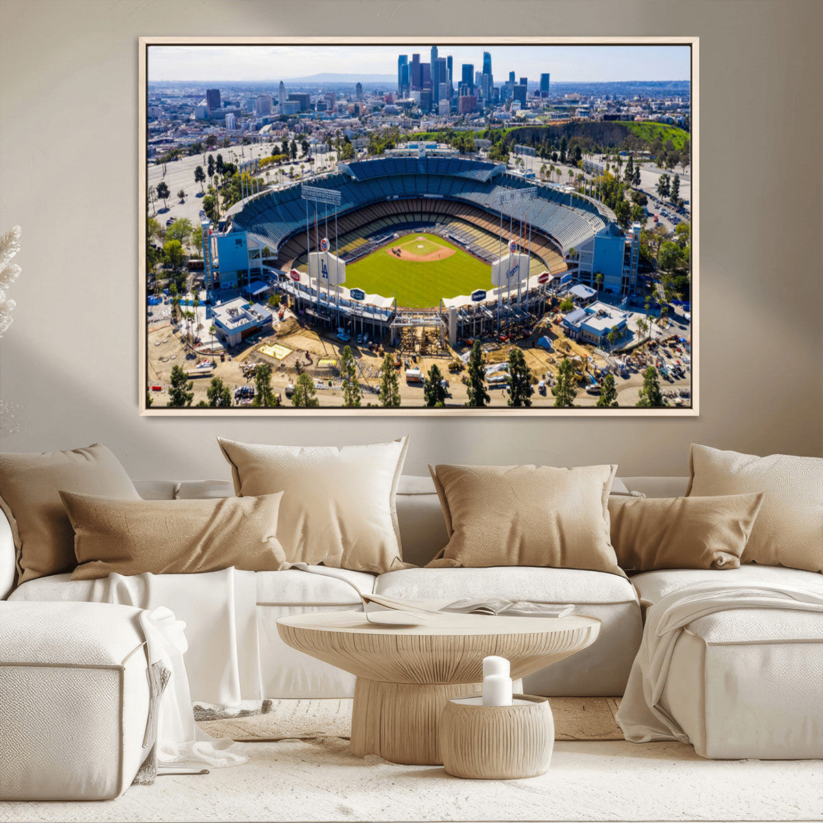 Los Angeles Dodgers Dodger Stadium Wall Art Canvas Print -