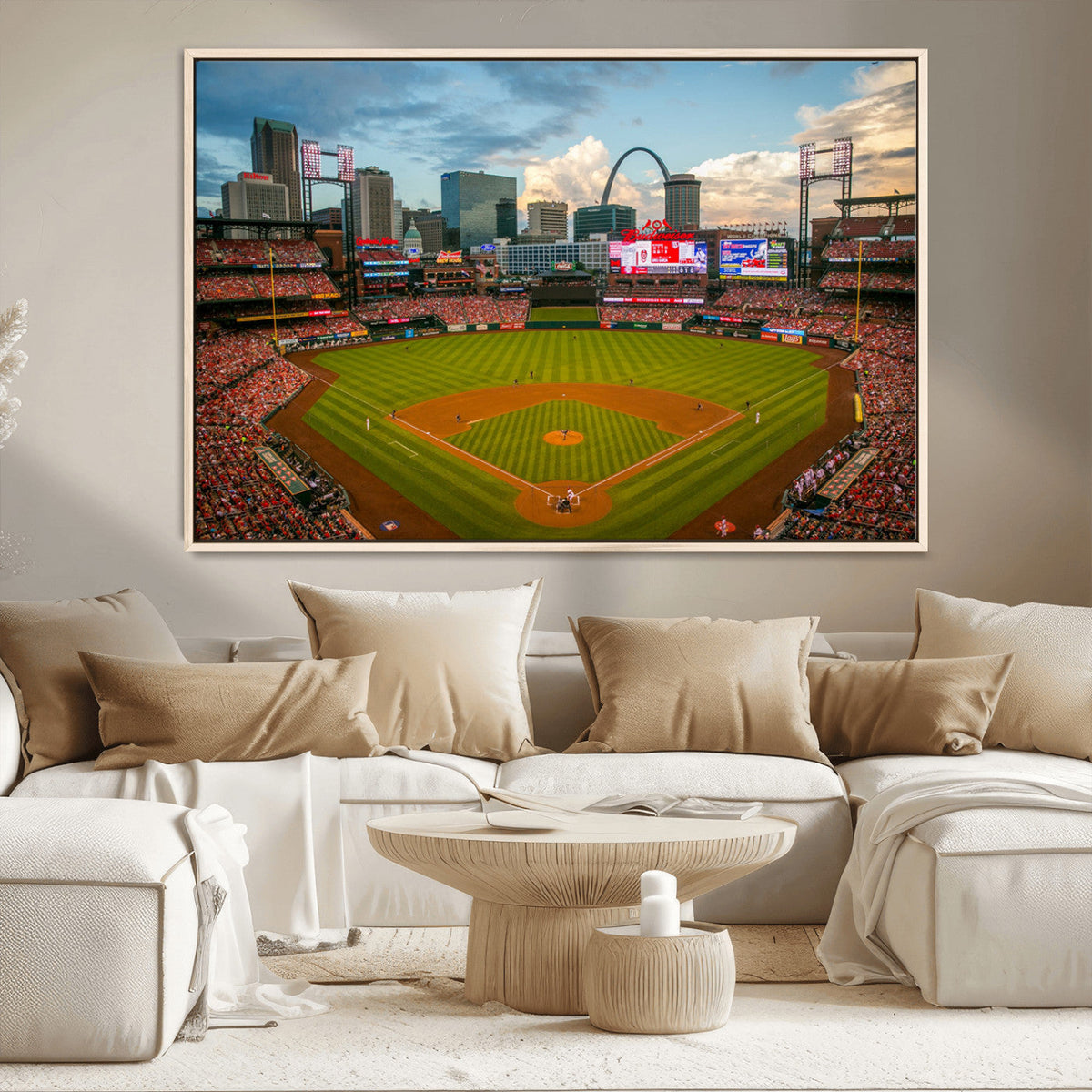 St. Louis Cardinals Baseball Team Print - Busch Stadium Wall